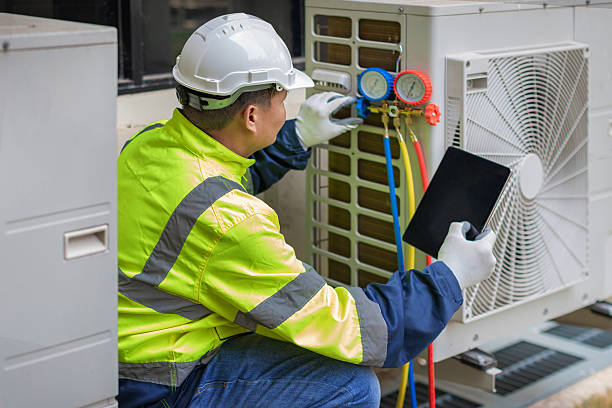 Professional Hvac technician working in Mc Donald, PA